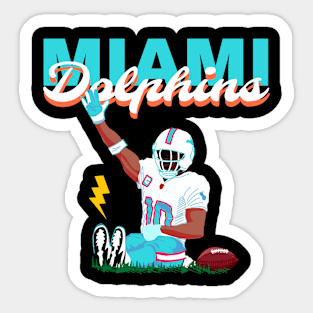 Miami dolphins - tyreek Hill 10 Sticker